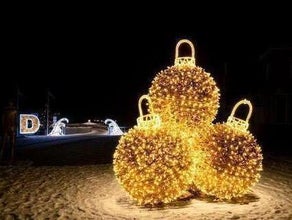 Lichtkugel - Weihnachtsbaumkugel - Licht Skulptur