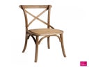 Stuhl Crossback Holzstuhl Hochzeitsstuhl Braun Natur  - Galerie - Bild 1
