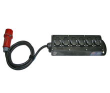 Stromverteiler 16A 400V auf 3x 2 Phasen 240V 16A mieten – Kabel & Adapter