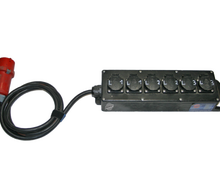 Stromverteiler 16A 400V auf 3x 2 Phasen 240V 16A mieten – Kabel & Adapter