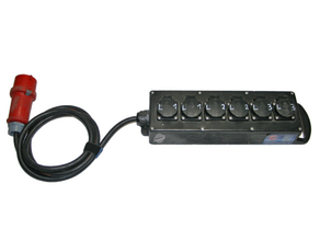 Stromverteiler 16A 400V auf 3x 2 Phasen 240V 16A mieten – Kabel & Adapter