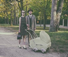 Korb Kinderwagen  1930