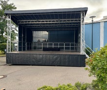 Trailerbühne / Anhängerbühne 8,00m x 6,10m, 48qm Stagemobil XL
