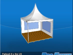 Faltzelt 3 x 3m V2