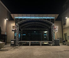 Rundbogen Bühne 6x4m / 24qm (GT-RBB6x4 Bühnendach)