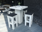 Woodlounge Stehtischset V2 4P. mieten – Stehtisch, Bistrotisch, Hochtisch, Partytisch, Miettisch - Galerie - Bild 2