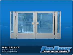 Glas Doppeltür