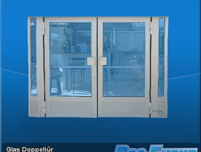 Glas Doppeltür