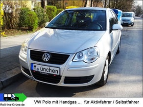 VW Polo mit Handgas für Aktivfahrer Selbstfahrer Rollstuhl-Ladesystem Handgerät Behindertenfahrzeug Lenkhilfe Behindertengerecht Rollstuhlgerecht Rollstuhlfahrer