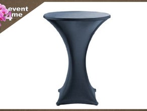 Stehtischhussen Stretch Ø 80 cm in schwarz günstig mieten, leihen von event4me aus Mannheim