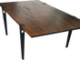 Dinnertisch Industrie Style schwarz 170 x 90 cm - Galerie - Bild 3