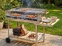 Großer Holzkohle-Grill mieten (ca. 120 cm breit) – Perfekter Grill für Events & Partys - Galerie - Bild 2