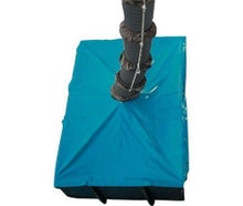 Container-Staubschutzplane mit Öffnung für Schuttrohr