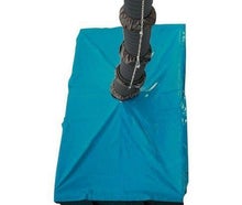 Container-Staubschutzplane mit Öffnung für Schuttrohr