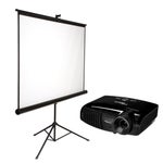 Präsentationsset S Leinwand und Beamer