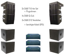 Line Array D&B T10 Q-Sub D12 Boxen / Lautsprecher für Event, Party, Konzert