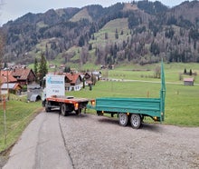 MAN 7.49t Baumaschinen Transporter LKW & 11t Tieflader