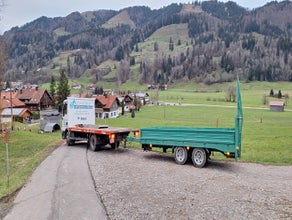 MAN 7.49t Baumaschinen Transporter LKW & 11t Tieflader