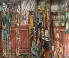 Western Saloon Kulisse, Cowboy, Indianer, Kneipe