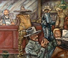 Western Saloon Kulisse, Cowboy, Indianer, Kneipe