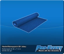 Nadelfilzteppich B1 blau