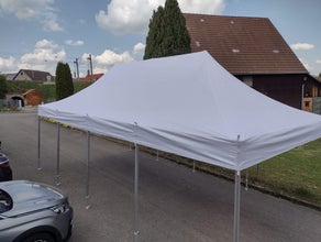 Partyzelt / Faltpavillon - 4x8m inkl. Zeltgewichte