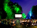 OPEN AIR KINO PAKET mit AIRSCREEN + 2k 3-Chip DLP Projektor 20.000 ANSI Lumen