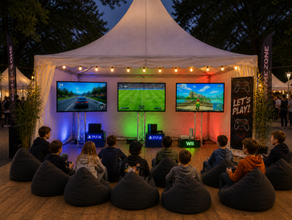 Kids Play Gaming Zone SET mieten – Spiel, Sport & Teamevent