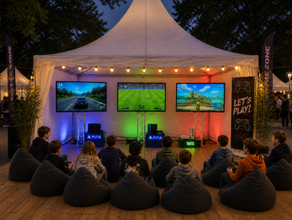 Kids Play Gaming Zone SET mieten – Spiel, Sport & Teamevent