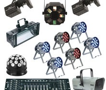 Partylicht XL Komplettset Licht Partyanlage, Lichtanlage, Beleuchtungsanlage LED, Lichteffekten, Disko