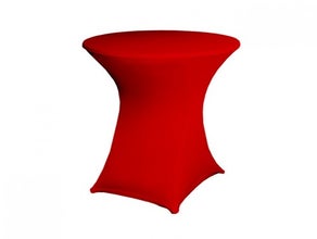 Stehtischhusse Stretchhusse Stehtischdecke rot