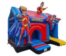 Hüpfburg Superheld Top Hüpfburg wie z.B. Lego, Dino, Candy, Bagger, Einhorn, Feuerwehr, Seeräuber s.v.m.