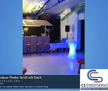 Bambus-Theke Groß mit Dach Theke Cocktailbar