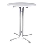 Miete 8 - Zahle 6! Weiße Stehtische, Bistrotische, Tische - Klappbar, 70cm Durchmesser