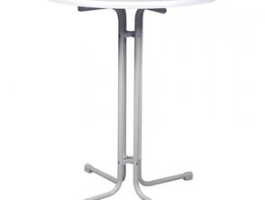 Miete 8 - Zahle 6! Weiße Stehtische, Bistrotische, Tische - Klappbar, 70cm Durchmesser