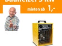 3,3 KW Elektroheizer Heizung Bauheizung mobil Heizlüfter Heizgebläse Gebläse Wärme Baustelle Bauheizer Heizer elektrisch - Galerie - Bild 1