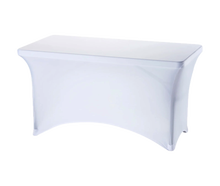Stretchhusse Banketttisch 120x75cm mieten – Miettisch, Eventtisch, Veranstaltungstisch, Partytisch