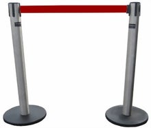 Flughafenband, Tensatoren, Gurtpfosten, Absperrband, Personenleitsystem, Begrenzungspfosten, Gurtabsperrpfosten, Messeabsperrung
