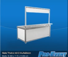 Gala Theke mit 2 Aufsätzen