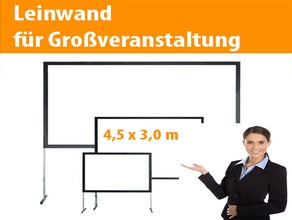 Beamer Leinwand 4,47 x 3,40 m Aufprojektion