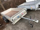 M ohne Plane, PKW-Anhänger ohne Plane, 750 kg Zul. Ges. Gewicht.