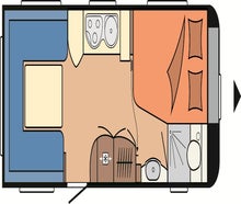 Wohnwagen Hobby 540 UFE mit Klimaanlage, Dusche und kompletter Campinggrundausstattung