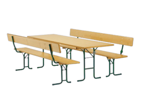 Festzeltgarniturset 50cm Lehne