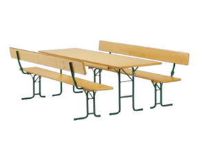 Festzeltgarniturset 50cm Lehne