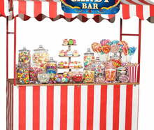 Candybar im nostalgischen Rot-Weiß-Stand mieten