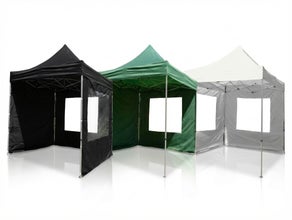 Falt-Pavillon mieten (3x3m) – Wasserdichtes Partyzelt in Grün oder Weiß