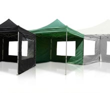 Falt-Pavillon mieten (3x3m) – Wasserdichtes Partyzelt in Grün oder Weiß