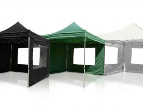 Falt-Pavillon mieten (3x3m) – Wasserdichtes Partyzelt in Grün oder Weiß