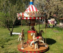 Karussell, Münzkarussell, Kinderkarussell, Pferdekarussell, Peter Petz Original