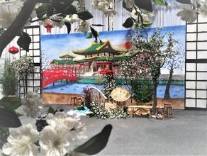 Kulisse China - Tempel - Asien - Dekoration - Event - Tempelanlage